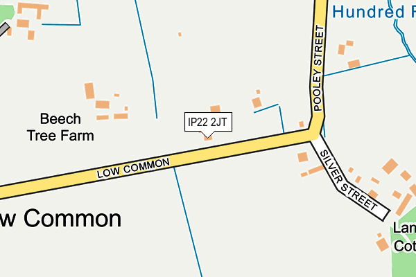 IP22 2JT map - OS OpenMap – Local (Ordnance Survey)