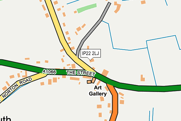 IP22 2LJ map - OS OpenMap – Local (Ordnance Survey)