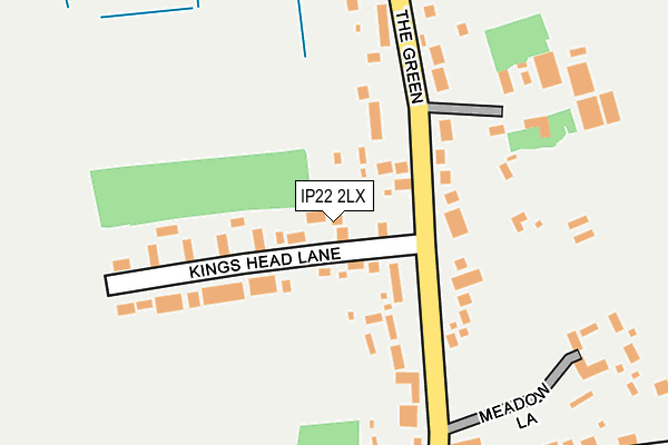 IP22 2LX map - OS OpenMap – Local (Ordnance Survey)