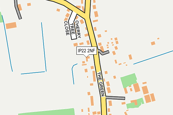 IP22 2NF map - OS OpenMap – Local (Ordnance Survey)