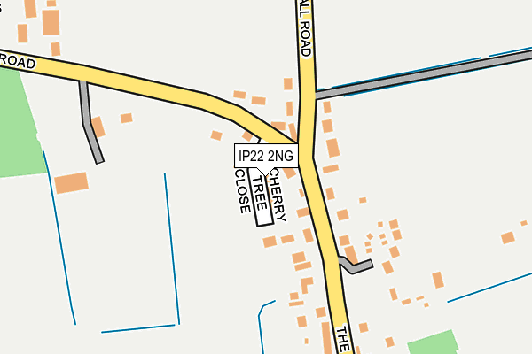 IP22 2NG map - OS OpenMap – Local (Ordnance Survey)