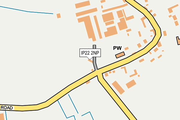 IP22 2NP map - OS OpenMap – Local (Ordnance Survey)