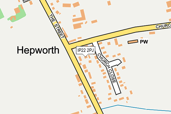 IP22 2PJ map - OS OpenMap – Local (Ordnance Survey)