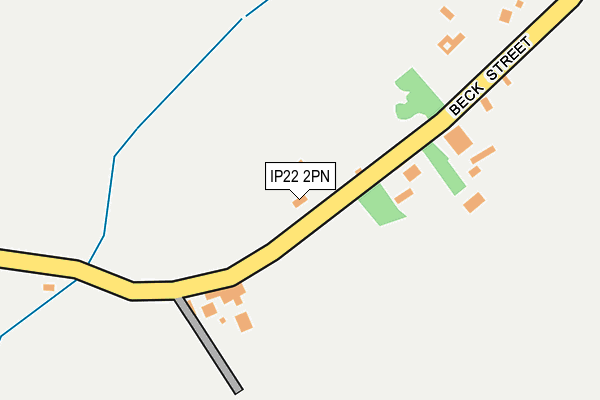 IP22 2PN map - OS OpenMap – Local (Ordnance Survey)