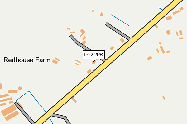 IP22 2PR map - OS OpenMap – Local (Ordnance Survey)