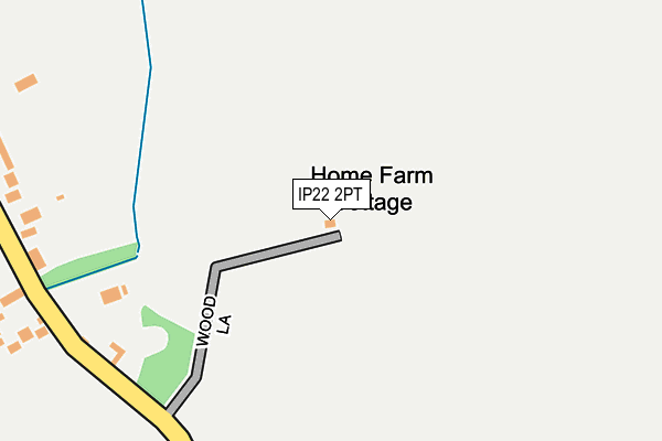 IP22 2PT map - OS OpenMap – Local (Ordnance Survey)