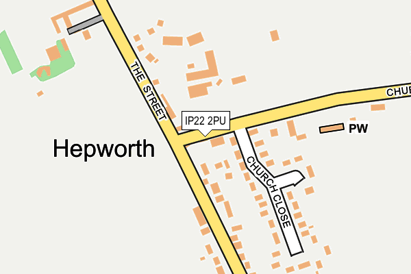 IP22 2PU map - OS OpenMap – Local (Ordnance Survey)