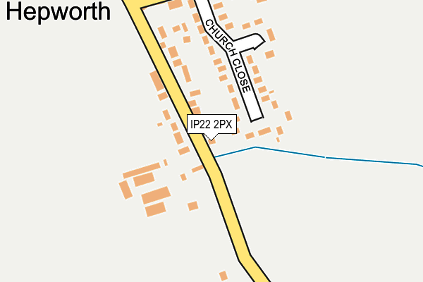 IP22 2PX map - OS OpenMap – Local (Ordnance Survey)