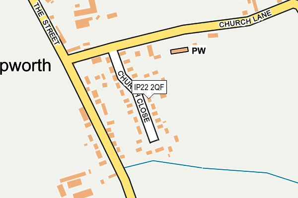 IP22 2QF map - OS OpenMap – Local (Ordnance Survey)