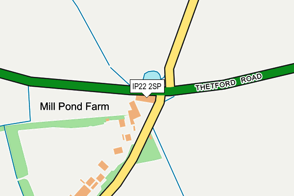 IP22 2SP map - OS OpenMap – Local (Ordnance Survey)