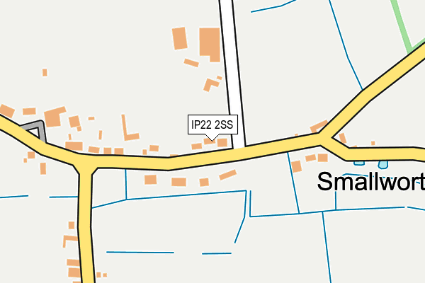 IP22 2SS map - OS OpenMap – Local (Ordnance Survey)