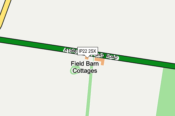 IP22 2SX map - OS OpenMap – Local (Ordnance Survey)