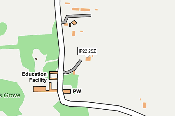 IP22 2SZ map - OS OpenMap – Local (Ordnance Survey)