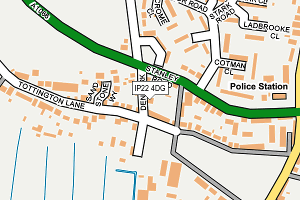 IP22 4DG map - OS OpenMap – Local (Ordnance Survey)