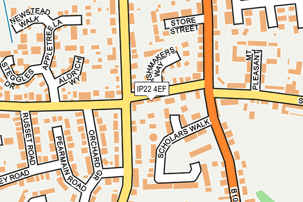 IP22 4EF map - OS OpenMap – Local (Ordnance Survey)