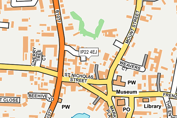 IP22 4EJ map - OS OpenMap – Local (Ordnance Survey)