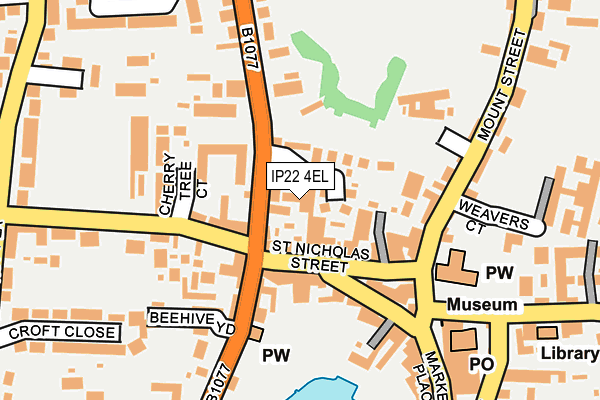 IP22 4EL map - OS OpenMap – Local (Ordnance Survey)