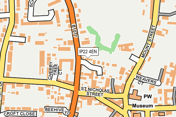 IP22 4EN map - OS OpenMap – Local (Ordnance Survey)