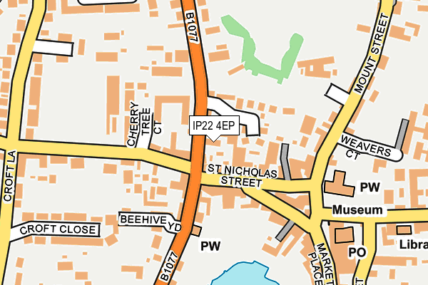 IP22 4EP map - OS OpenMap – Local (Ordnance Survey)