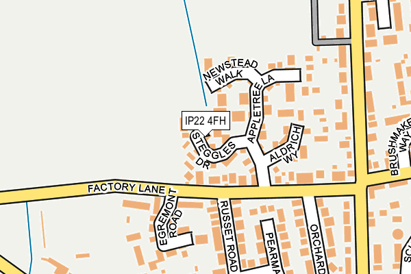 IP22 4FH map - OS OpenMap – Local (Ordnance Survey)