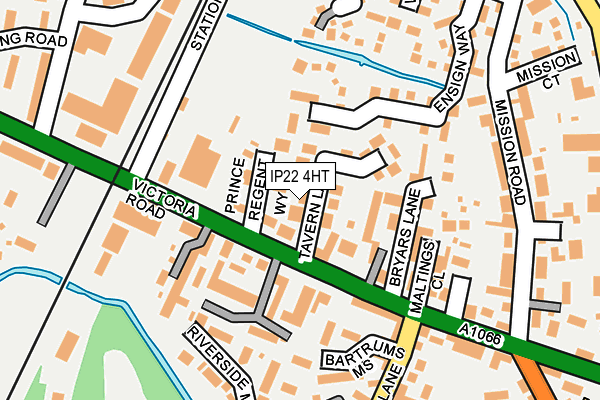 IP22 4HT map - OS OpenMap – Local (Ordnance Survey)