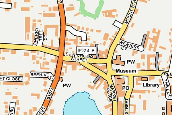 IP22 4LB map - OS OpenMap – Local (Ordnance Survey)