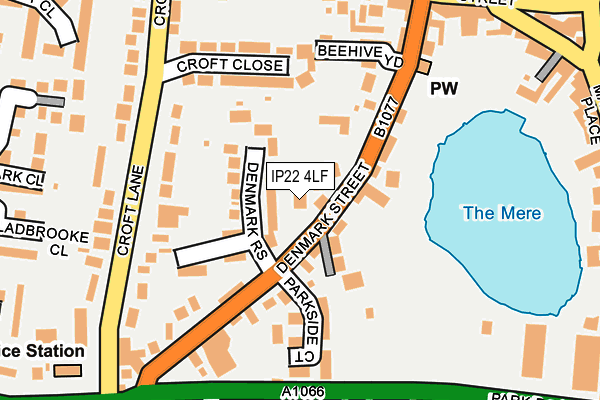 IP22 4LF map - OS OpenMap – Local (Ordnance Survey)
