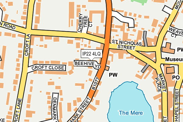 IP22 4LQ map - OS OpenMap – Local (Ordnance Survey)