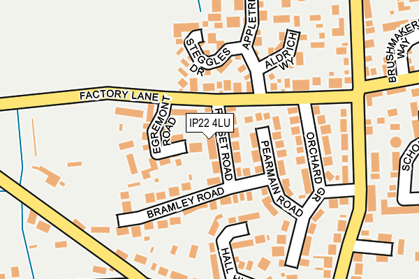 IP22 4LU map - OS OpenMap – Local (Ordnance Survey)