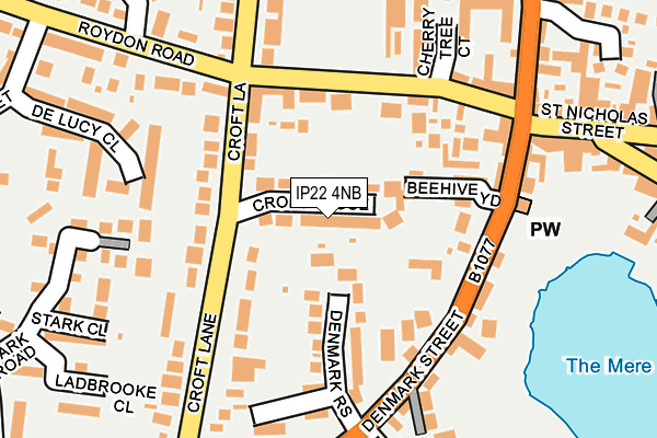 IP22 4NB map - OS OpenMap – Local (Ordnance Survey)