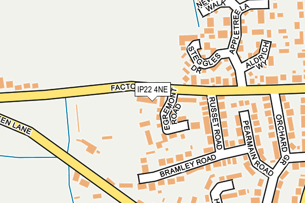 IP22 4NE map - OS OpenMap – Local (Ordnance Survey)