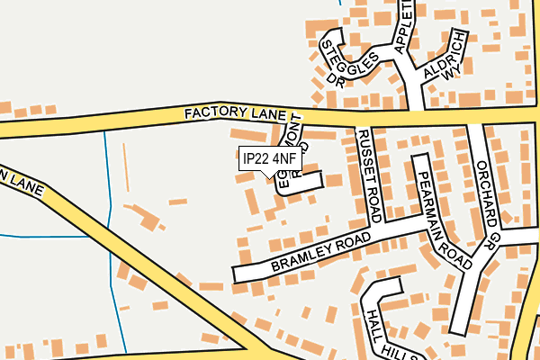 IP22 4NF map - OS OpenMap – Local (Ordnance Survey)