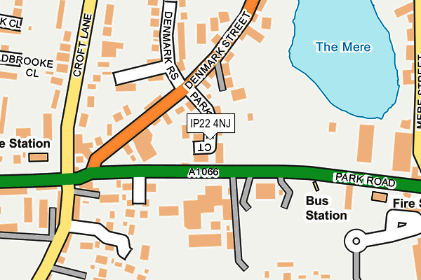 IP22 4NJ map - OS OpenMap – Local (Ordnance Survey)