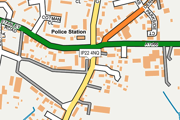 IP22 4NQ map - OS OpenMap – Local (Ordnance Survey)