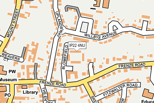 IP22 4NU map - OS OpenMap – Local (Ordnance Survey)