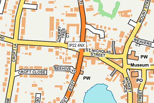 IP22 4NX map - OS OpenMap – Local (Ordnance Survey)