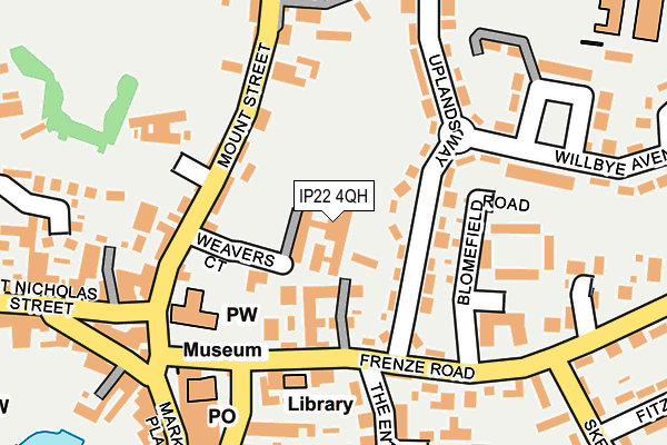 IP22 4QH map - OS OpenMap – Local (Ordnance Survey)