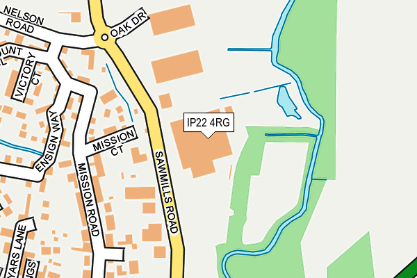 IP22 4RG map - OS OpenMap – Local (Ordnance Survey)