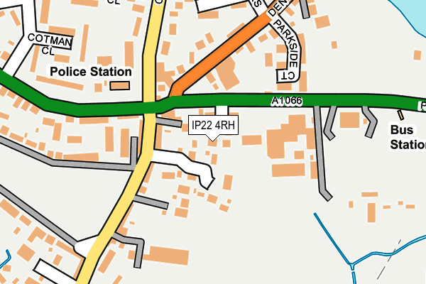 IP22 4RH map - OS OpenMap – Local (Ordnance Survey)