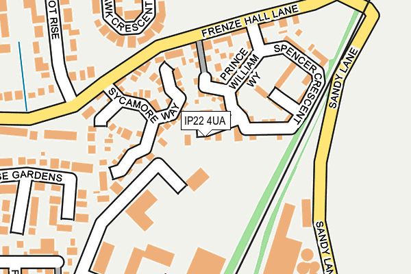 IP22 4UA map - OS OpenMap – Local (Ordnance Survey)