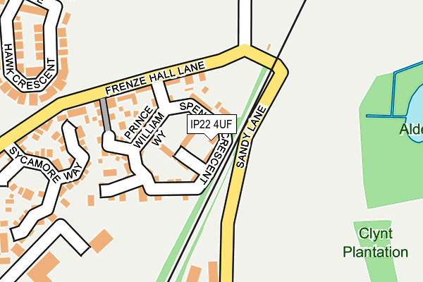 IP22 4UF map - OS OpenMap – Local (Ordnance Survey)