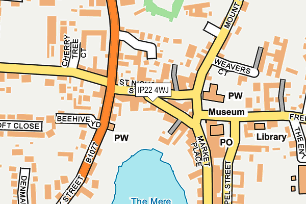 IP22 4WJ map - OS OpenMap – Local (Ordnance Survey)