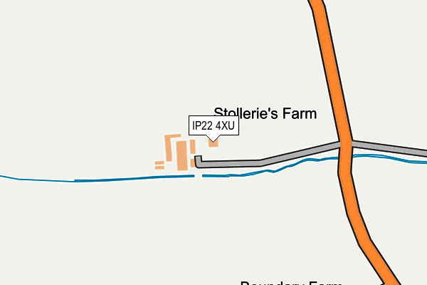 IP22 4XU map - OS OpenMap – Local (Ordnance Survey)