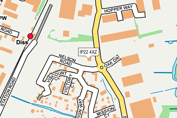 IP22 4XZ map - OS OpenMap – Local (Ordnance Survey)