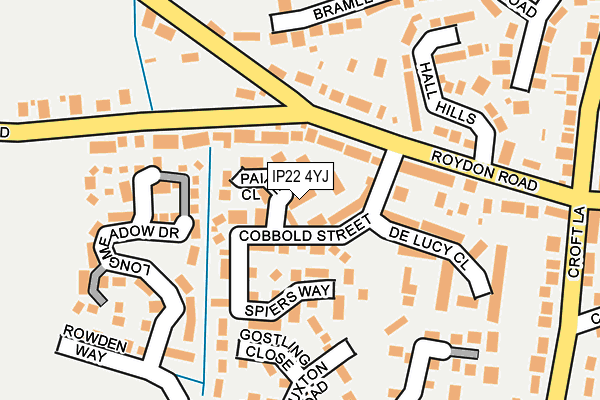 IP22 4YJ map - OS OpenMap – Local (Ordnance Survey)