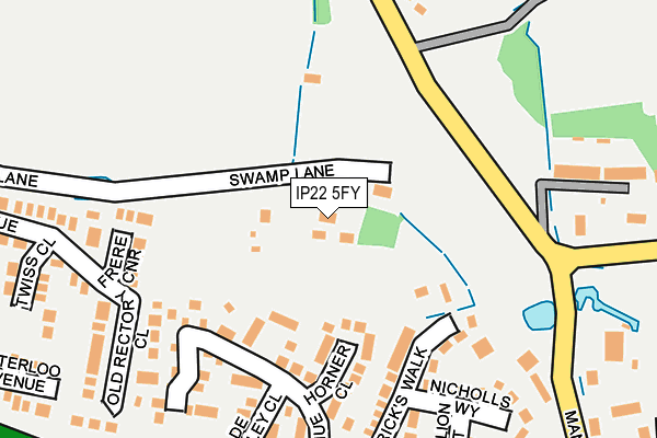 IP22 5FY map - OS OpenMap – Local (Ordnance Survey)