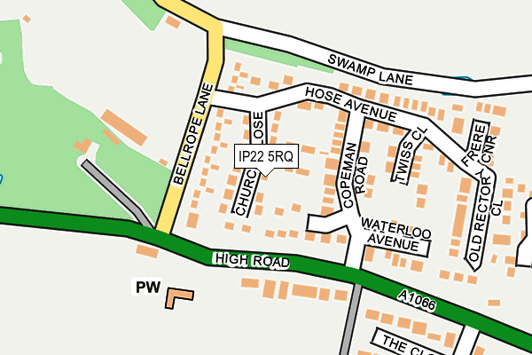 IP22 5RQ map - OS OpenMap – Local (Ordnance Survey)