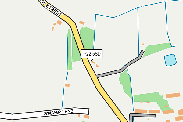 IP22 5SD map - OS OpenMap – Local (Ordnance Survey)