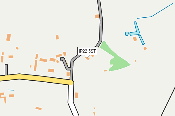 IP22 5ST map - OS OpenMap – Local (Ordnance Survey)