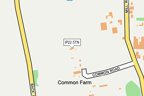 IP22 5TN map - OS OpenMap – Local (Ordnance Survey)